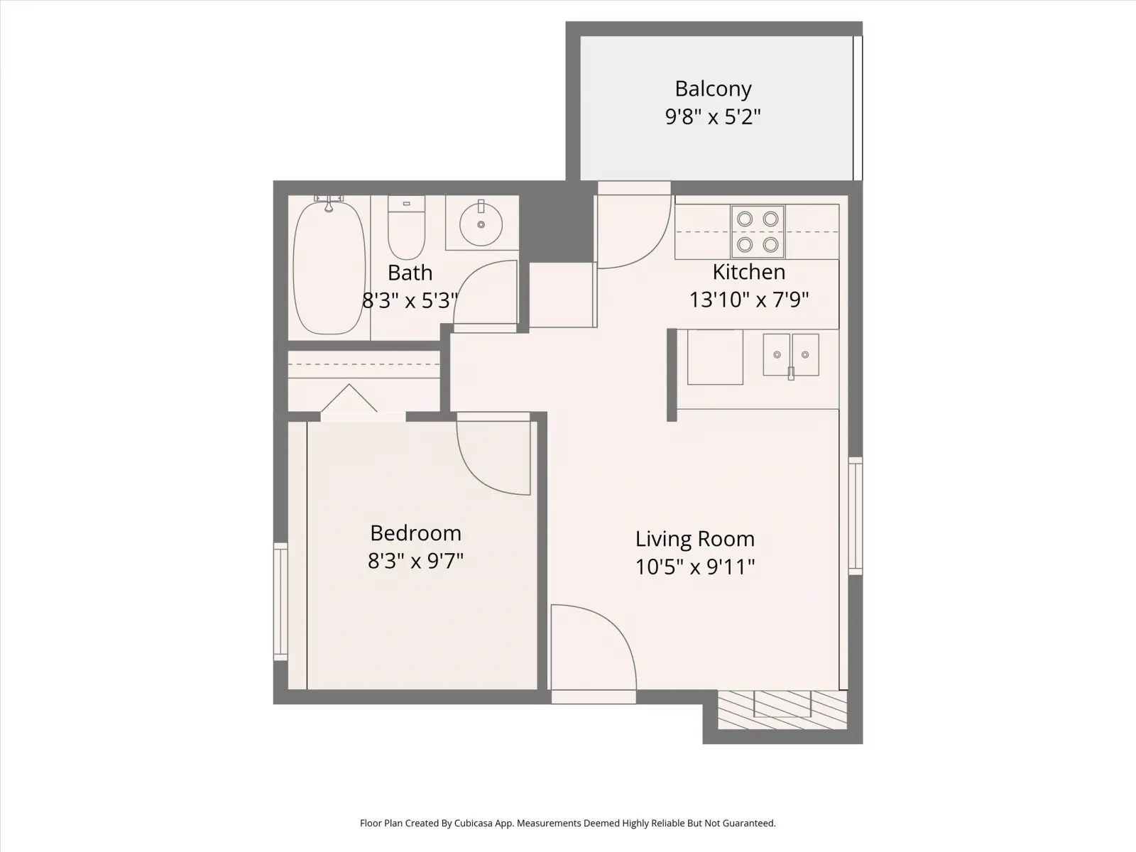 1 BED x 1 BATH