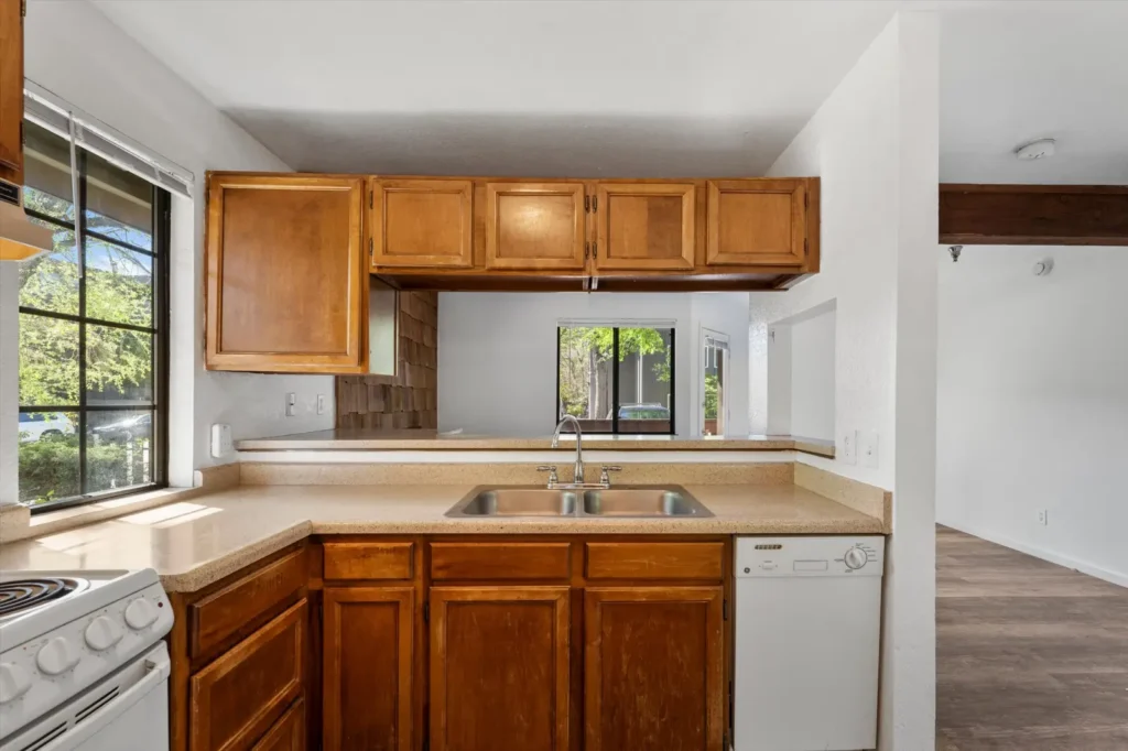 kitchen with natural light at Pepper Park, Boulder, CO apartments