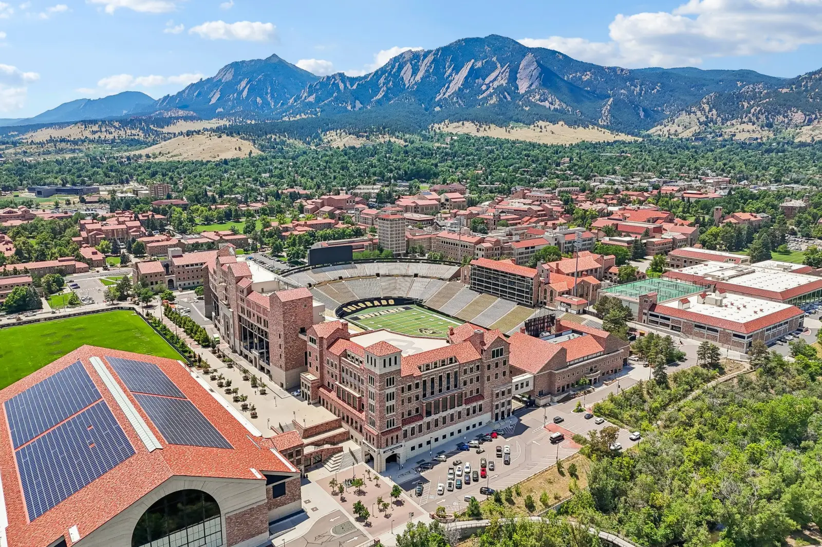 aerial view of Boulder