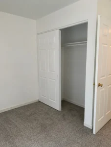 Bedroom with closet at Grove Street, apartments for rent Boulder, Colorado