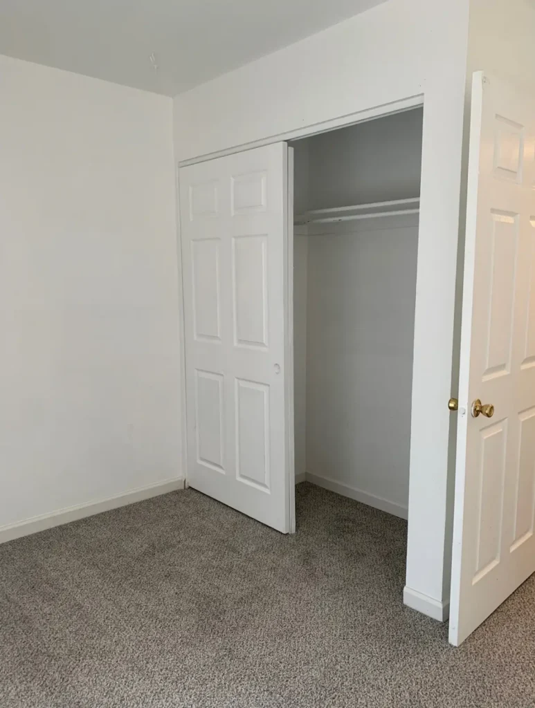 Bedroom with closet at Grove Street, apartments for rent Boulder, Colorado