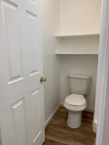 bathroom interior at Grove Street, apartments Boulder, Colorado