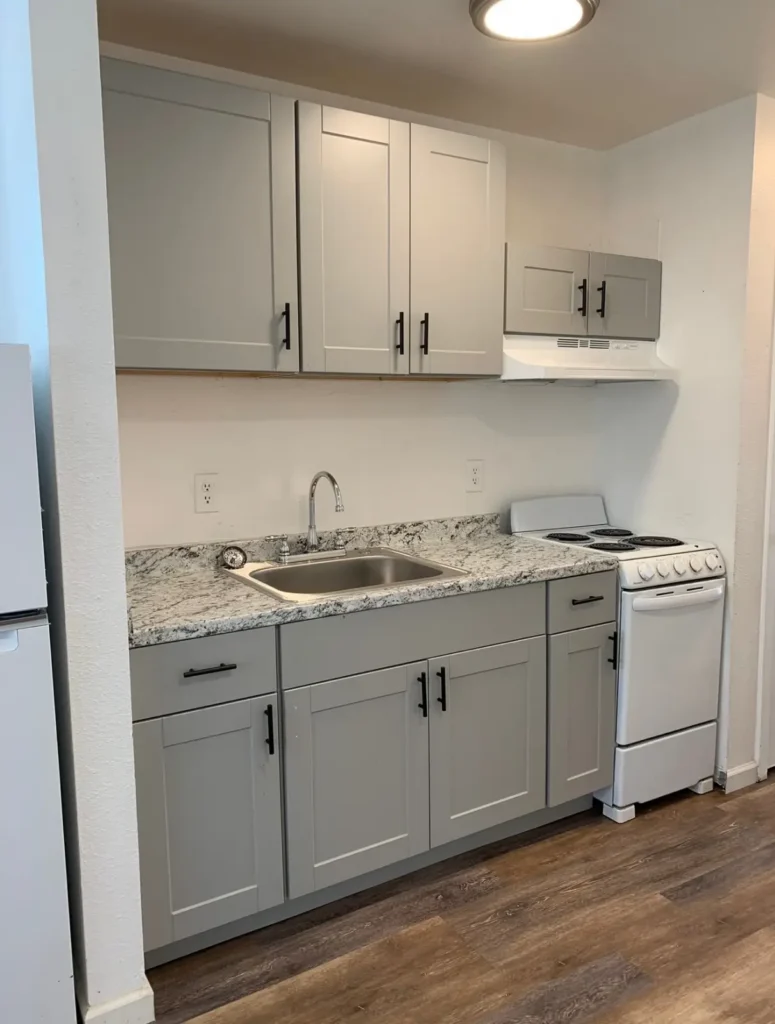 updated kitchen at Grove Street, Boulder, CO apartments
