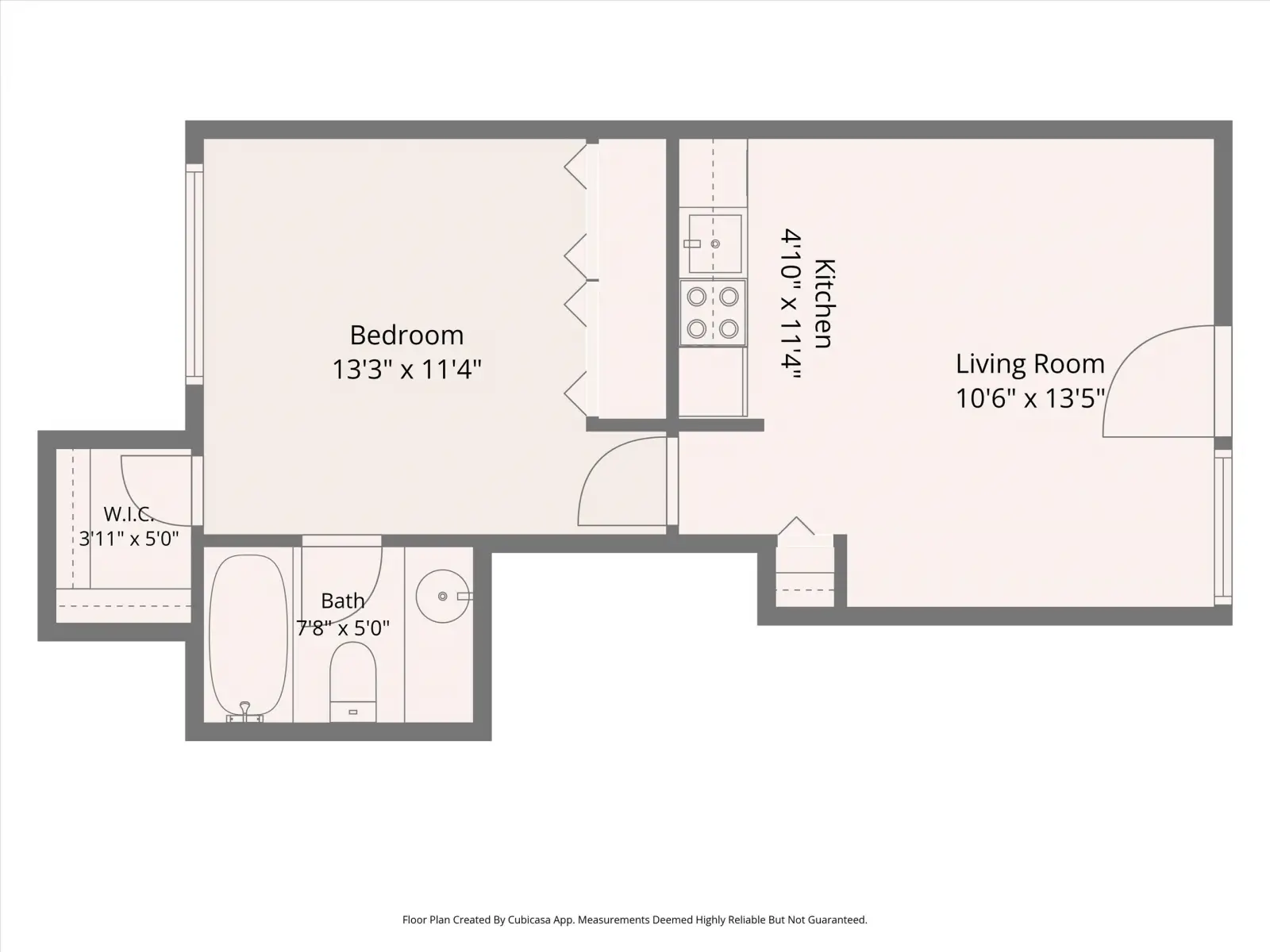 1 BED x 1 BATH