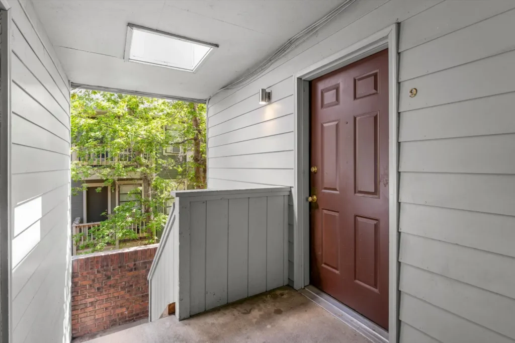private patio entrance at Boardwalk Realty Boulder, apartments Boulder, Colorado