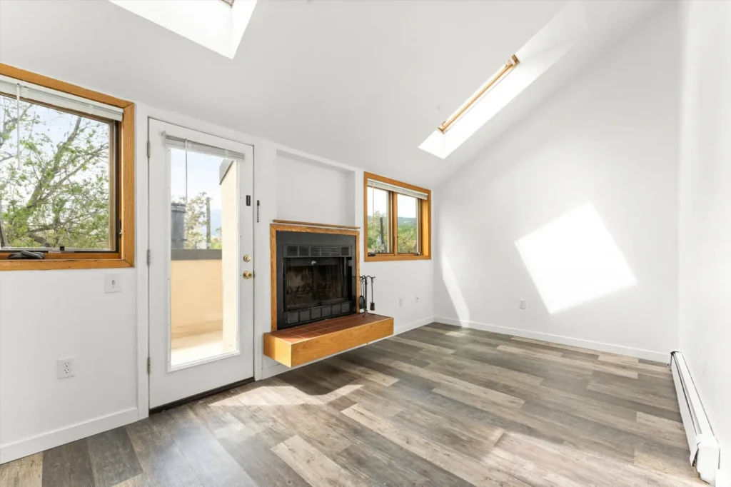 Open living space at Canyon Crest, studio apartments Boulder, CO