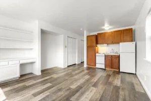 modern studio interior at Boardwalk Realty Boulder, student housing Boulder, Colorado