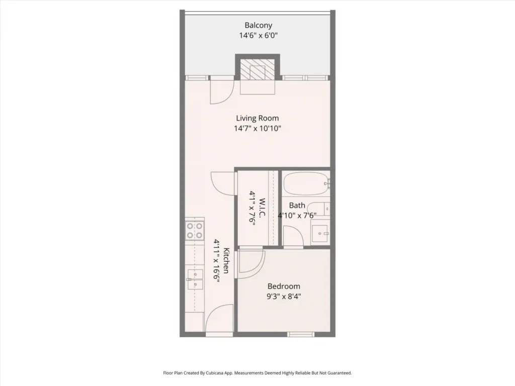 1x1 Canyon Crest Floor Plan