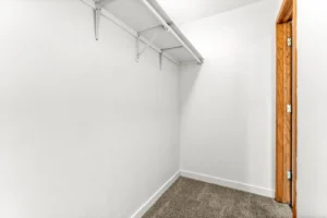 Walk-in closet at Canyon Crest, 1 bedroom apartments Boulder, CO
