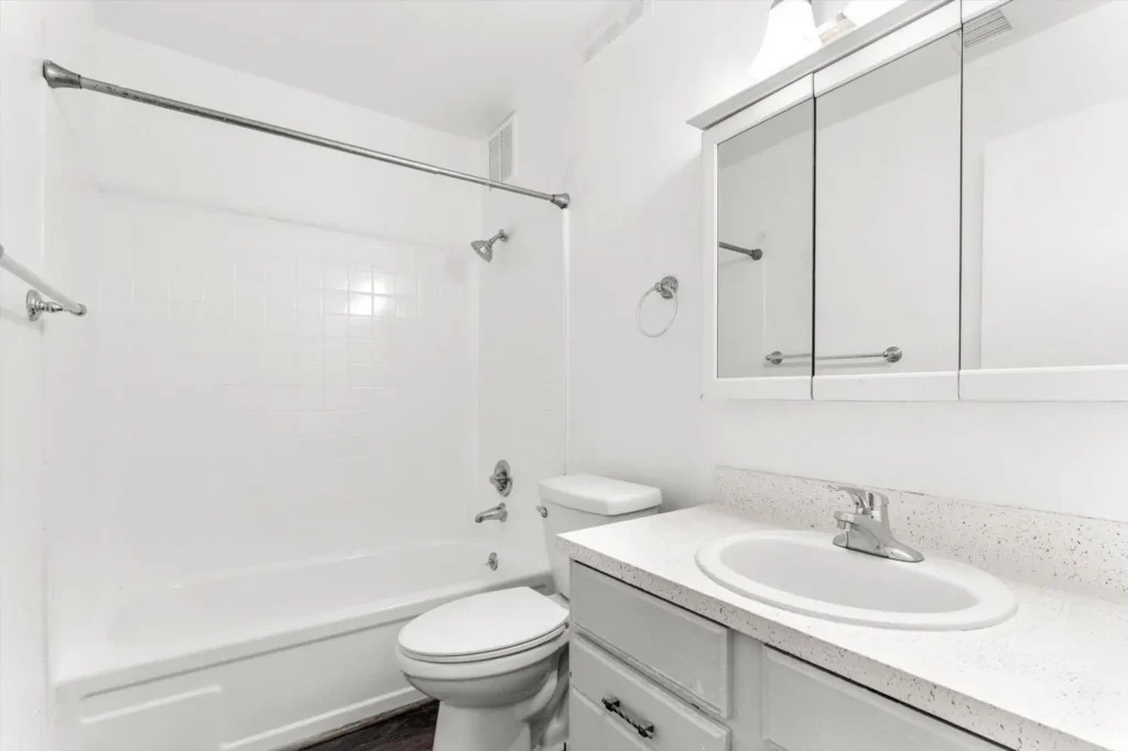 modern bathroom interior at Mohawk Junior, Boulder apartments