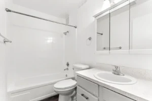 modern bathroom interior at Mohawk Junior, Boulder apartments