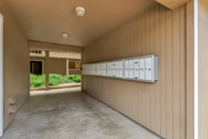 community mail area at Spruce Street, Boardwalk Realty in Boulder