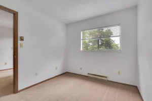 Bright bedroom at South Street in Boulder, CO