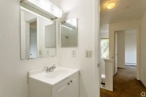 Modern bathroom at Creekside Apts, Boulder, CO apartments