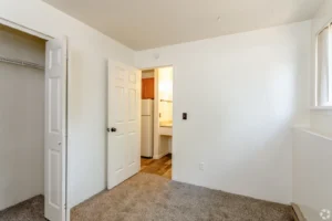 Open apartment layout at Spruce Street, Boulder, CO apartments