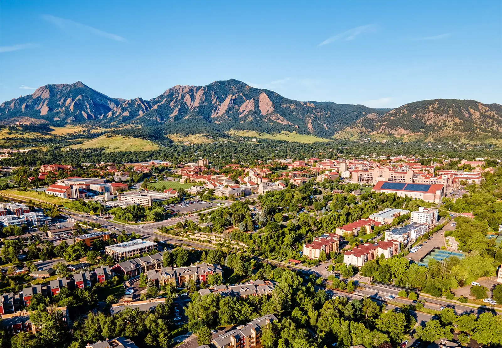 aerial view of Boulder